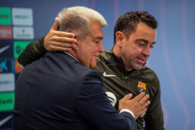 Xavi Hernandez Joan Laporta