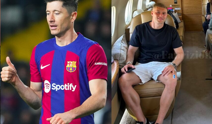 Robert Lewandowski i Artem Dowbyk