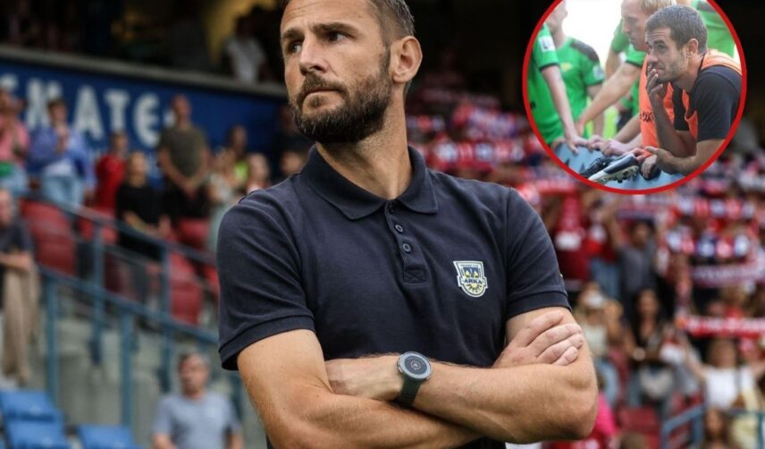 Łobodziński i prezes Arki