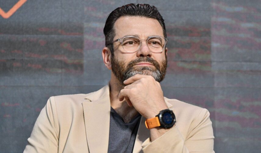 Martin Lewandowski na konferencji KSW w Warszawie