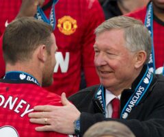 Wayne Rooney, sir Alex Ferguson