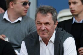 Jacek Zieliński na meczu z Puszczą (Legia)