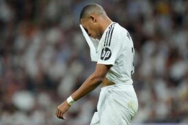 Kylian Mbappe w trakcie meczu Realu Madryt