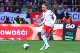 Matty Cash podczas meczu Polska Estonia