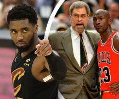 Donovan Mitchell (Cleveland Cavaliers), Phil Jackson i Michael Jordan (Chicago Bulls)