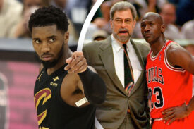 Donovan Mitchell (Cleveland Cavaliers), Phil Jackson i Michael Jordan (Chicago Bulls)