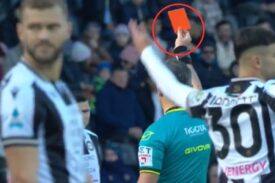 Udinese Bologna czerwona kartka