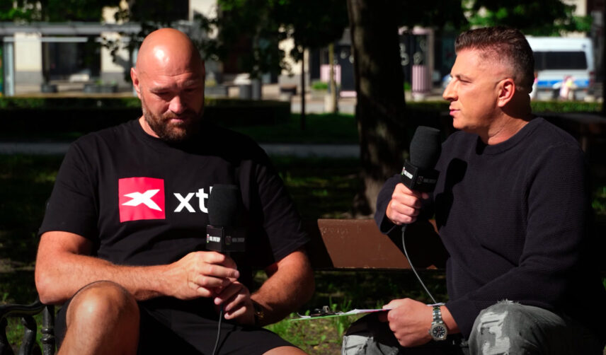 Tyson Fury i Mateusz Borek