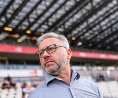 Jerzy Brzęczek podczas meczu reprezentacji Polski U-21