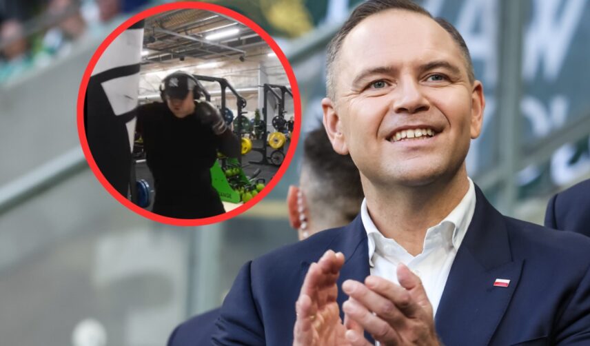 Karol Nawrocki boksuje w kółeczku