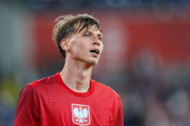 Jan Ziółkowski w meczu Polska - Nowa Zelandia (1:0)