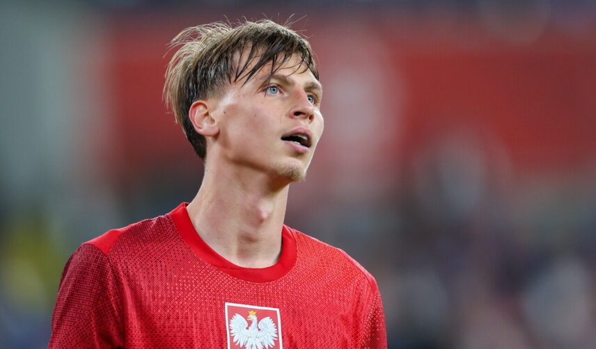 Jan Ziółkowski w meczu Polska - Nowa Zelandia (1:0)