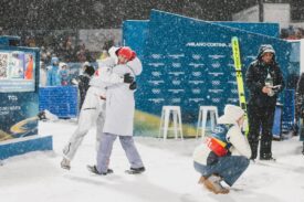 Paweł Wąsek i Kacper Tomasiak podczas konkursu duetów na ZIO 2026