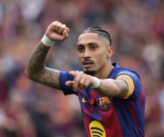 Rapnhinha w meczu FC Barcelony