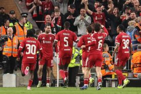 Piłkarze Liverpoolu w meczu z Galatasaray