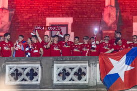 Wielka feta Wisły Kraków po awansie do Ekstraklasy