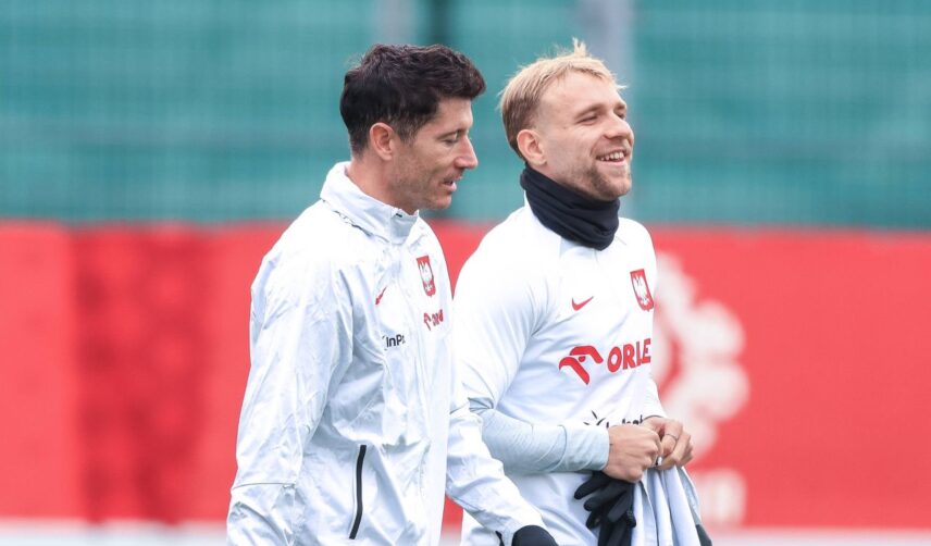 Robert Lewandowski i Tymoteusz Puchacz