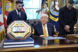 Zawodnicy UFC w Białym Domu u Donalda Trumpa