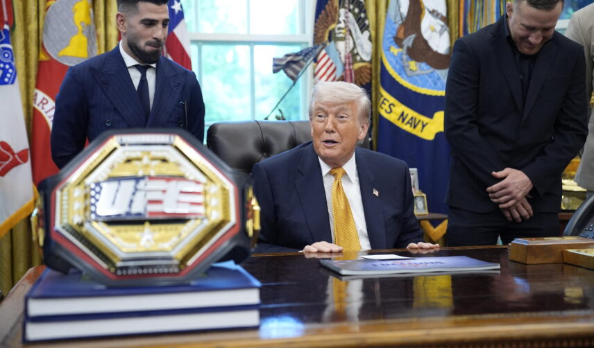 Zawodnicy UFC w Białym Domu u Donalda Trumpa