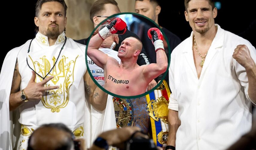 Ołeksandr Usyk, Rico Verhoeven i Łukasz Różański