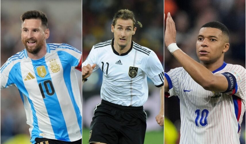Messi, Klose, Mbappe