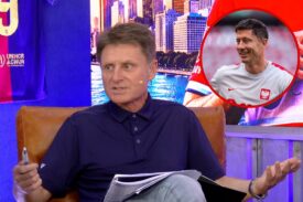 Janusz Michallik i Robert Lewandowski