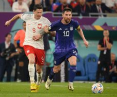 Robert Lewandowski i Leo Messi