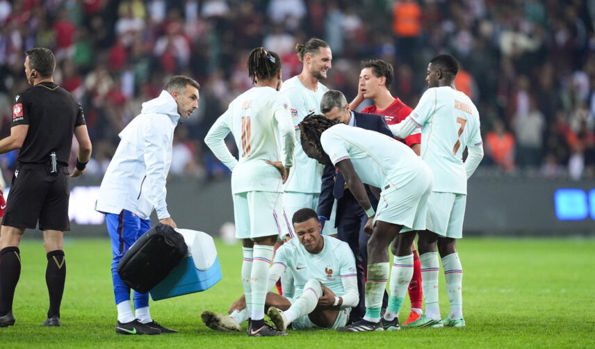 Kylian Mbappe kontuzja