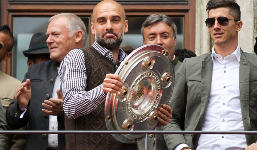 Pep Guardiola i Robert Lewandowski