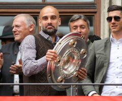Pep Guardiola i Robert Lewandowski