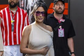 Lewis Hamilton's girlfriend Kim Kardashian