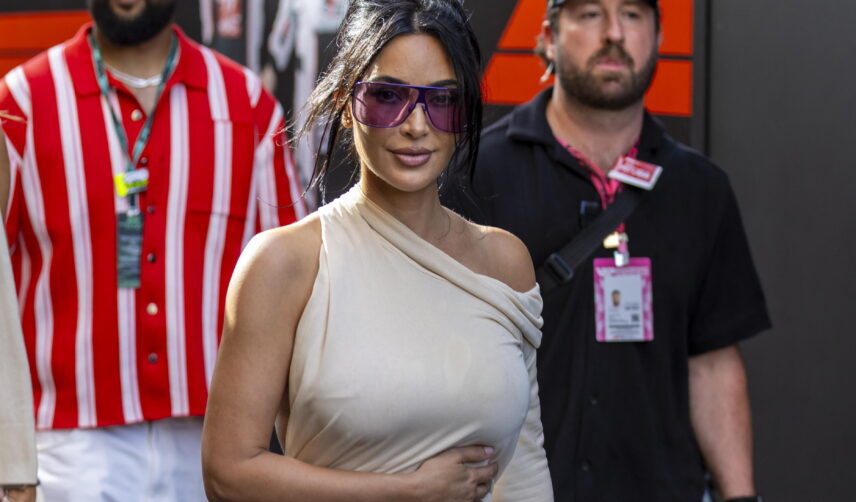 Lewis Hamilton's girlfriend Kim Kardashian