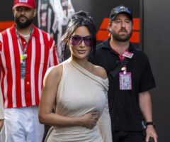 Lewis Hamilton's girlfriend Kim Kardashian
